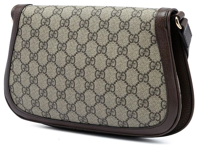 Borsa Gucci Beige Small GG Supreme Blondie Chain Satchel - vista 2