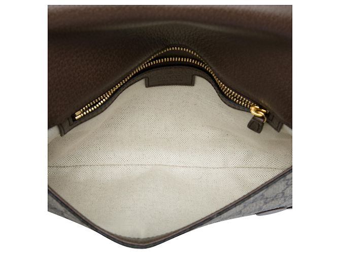 Borsa Gucci Beige Small GG Supreme Blondie Chain Satchel - vista 4