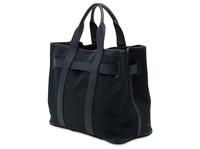 Hermès Black Toile and Negonda Ceinture MM Nero - vista 2