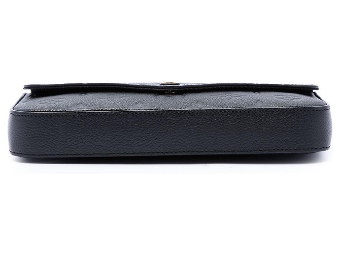 Louis Vuitton Black Monogram Empreinte Pochette Felicie Nero - vista 3