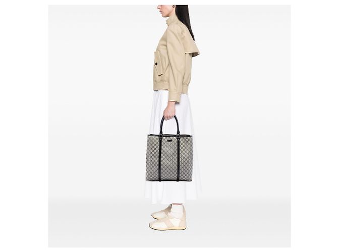 Gucci Beige GG Supreme Joy Vertical Tote - Ansicht 6