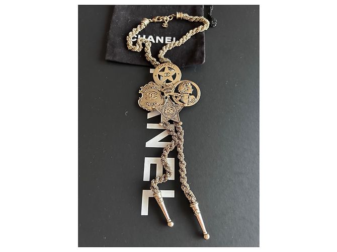 Collana Bolo Chanel Collezione Dallas con ciondoli D'oro - vista 6