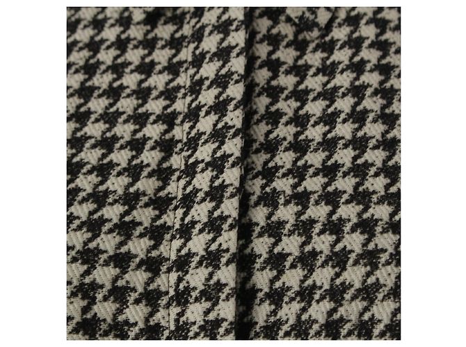 Christian Dior Midi-Kleid Hahnentritt Schwarz Weiß - Ansicht 9