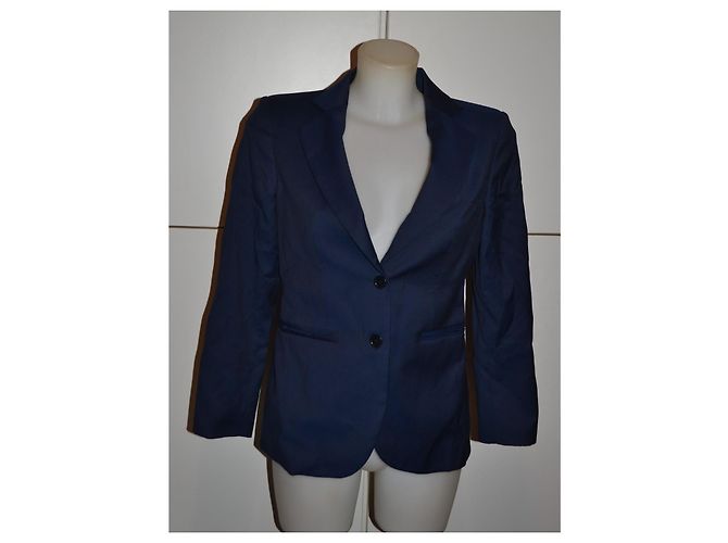 Loro Piana Einreihiger Wollblazer Blau - Ansicht 2