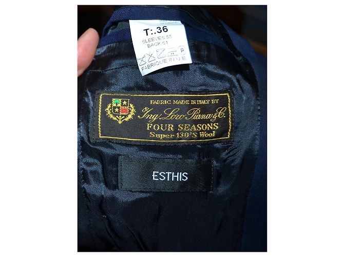 Loro Piana Einreihiger Wollblazer Blau - Ansicht 5