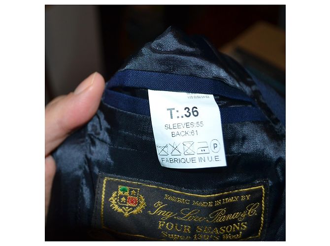 Loro Piana Einreihiger Wollblazer Blau - Ansicht 6