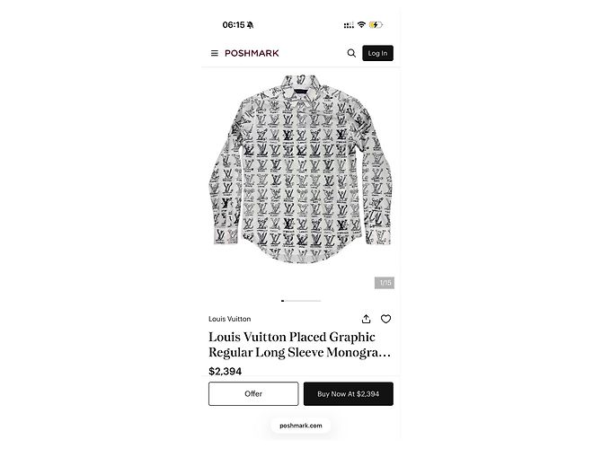 Louis Vuitton Monogram Doodle Print Hemd Schwarz Weiß - Ansicht 9