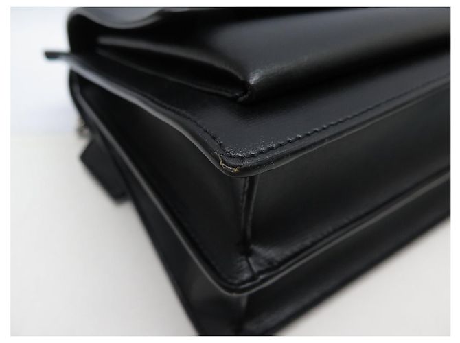 Autre Marque BORSA SAINT LAURENT SUNSET LARGE 498779 PELLE NERA TRACOLLA Nero - vista 18