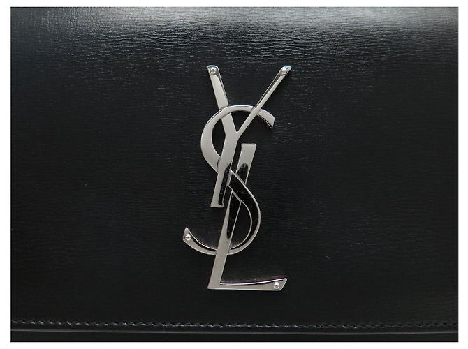 Autre Marque BORSA SAINT LAURENT SUNSET LARGE 498779 PELLE NERA TRACOLLA Nero - vista 6