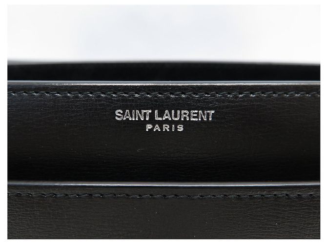 Autre Marque BORSA SAINT LAURENT SUNSET LARGE 498779 PELLE NERA TRACOLLA Nero - vista 9
