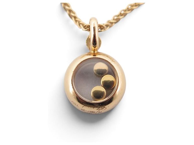 COLLIER CHOPARD HAPPY DIAMONDS 793957 DIAMANTS OR JAUNE 18K 8.15G NECKLACE D'oro - vista 4