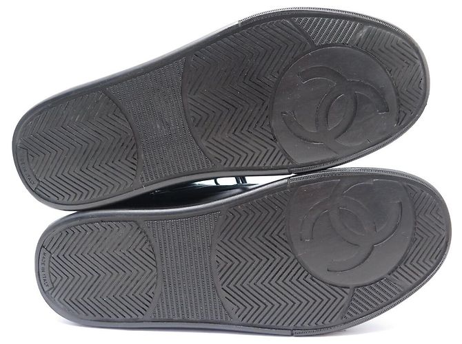 SCARPE CHANEL SNEAKERS G35063 38 PELLE BLU - vista 6