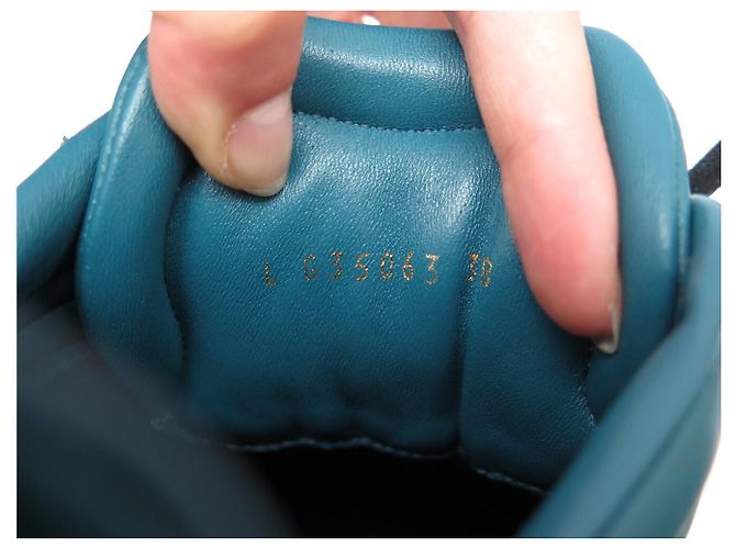 SCARPE CHANEL SNEAKERS G35063 38 PELLE BLU - vista 9