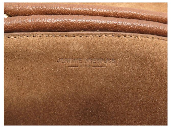 BORSA A MANO JEROME DREYFUSS ROGER 3664884118984 IN PELLE E Camoscio MARRONE BAG - vista 11