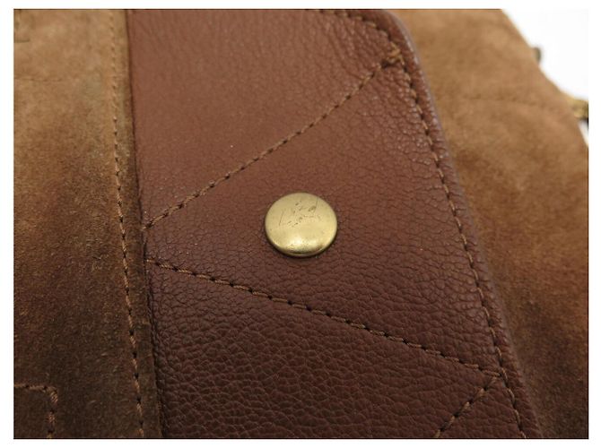 BORSA A MANO JEROME DREYFUSS ROGER 3664884118984 IN PELLE E Camoscio MARRONE BAG - vista 12