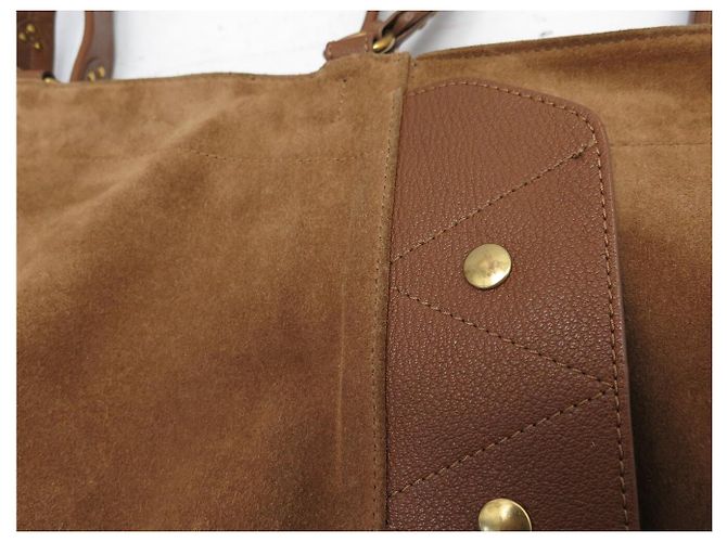 BORSA A MANO JEROME DREYFUSS ROGER 3664884118984 IN PELLE E Camoscio MARRONE BAG - vista 14