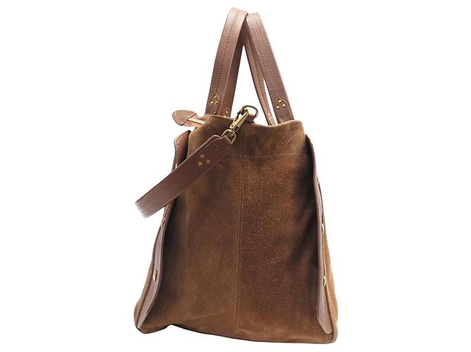 BORSA A MANO JEROME DREYFUSS ROGER 3664884118984 IN PELLE E Camoscio MARRONE BAG - vista 3