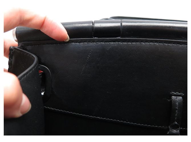 BORSA RALPH LAUREN RL50 MEDIUM 636917 IN PELLE MATELASSÉ NERA Nero - vista 12