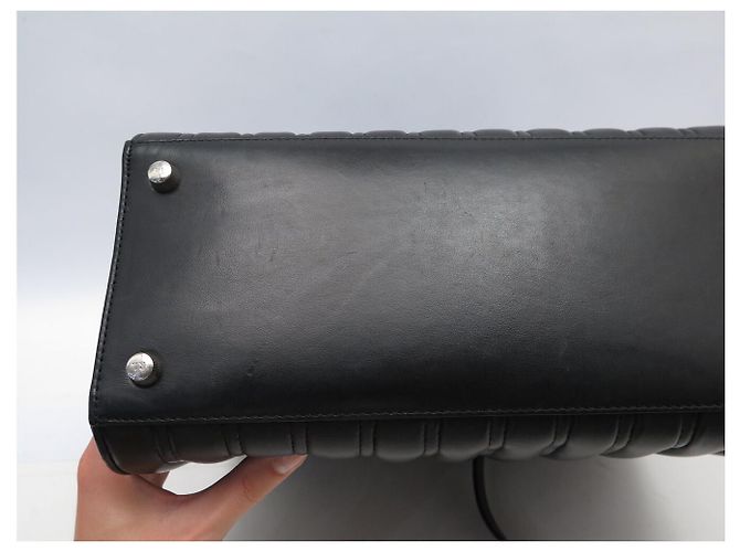 BORSA RALPH LAUREN RL50 MEDIUM 636917 IN PELLE MATELASSÉ NERA Nero - vista 14