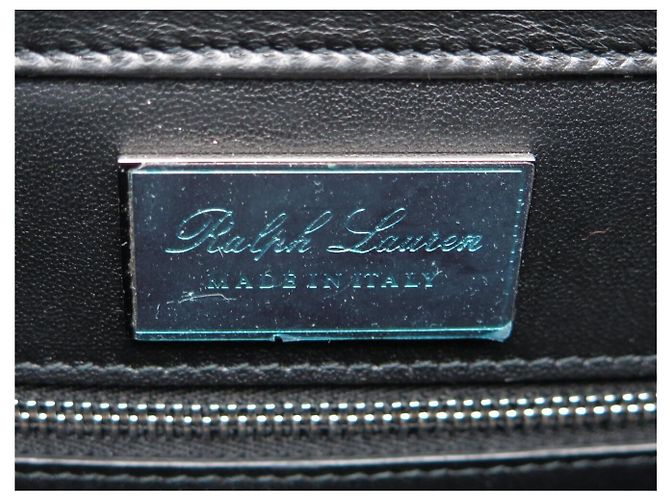 BORSA RALPH LAUREN RL50 MEDIUM 636917 IN PELLE MATELASSÉ NERA Nero - vista 9