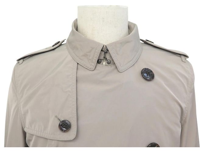 ABRIGO IMPERMEABLE BURBERRY TRENCH LARGO MEDIO BRIT 3801148 M 38 BEIGE COAT - vista 2