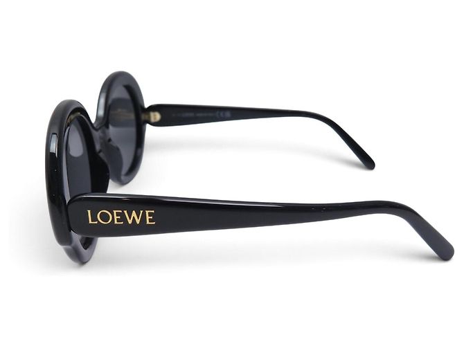 NUEVAS GAFAS DE SOL LOEWE REDONDAS NEGRAS LW401351 BLACK SUNGLASSES Negro - vista 2