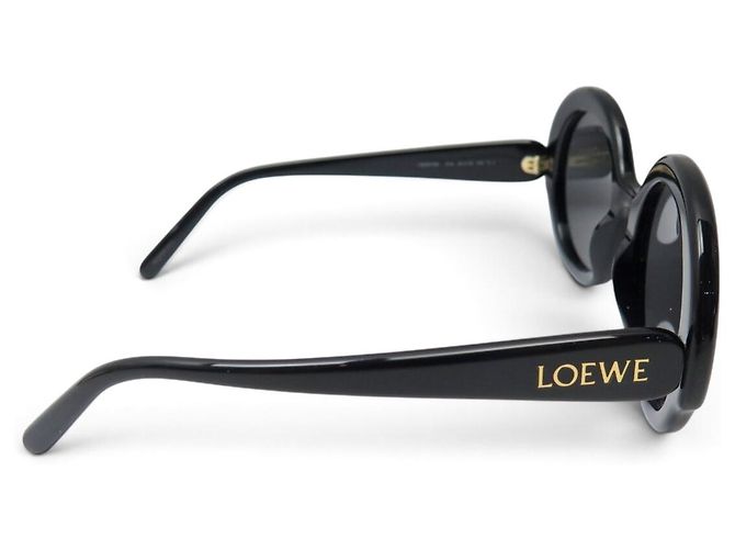 NUEVAS GAFAS DE SOL LOEWE REDONDAS NEGRAS LW401351 BLACK SUNGLASSES Negro - vista 4
