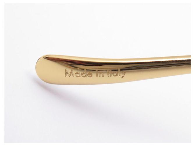 NEUE LOUIS VUITTON ECKIGE LV JEWEL LOGO SONNENBRILLE Golden - Ansicht 10
