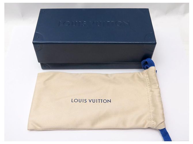 NEUE LOUIS VUITTON ECKIGE LV JEWEL LOGO SONNENBRILLE Golden - Ansicht 12