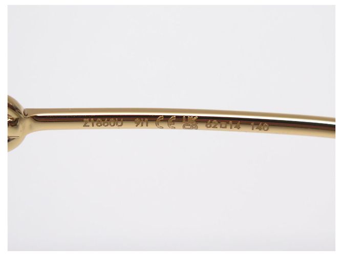 NEUE LOUIS VUITTON ECKIGE LV JEWEL LOGO SONNENBRILLE Golden - Ansicht 8