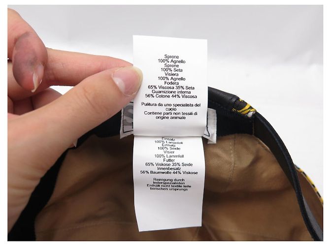 Hermès NEUE HERMES SERENA CANDY SCHWARZ LEDER & SEIDE CAP HAT - Ansicht 9