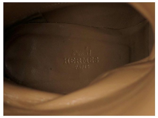 Hermès BOTAS DE TACÓN HERMES H PERFORE CAVALIERES 37 EN CUERO NEGRO - vista 8
