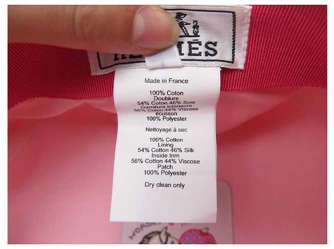 Hermès NUOVA HERMES GUILIETTA SEASHELL VAUBAN ROSE H241066N PINK CAP HAT Rosa - vista 10