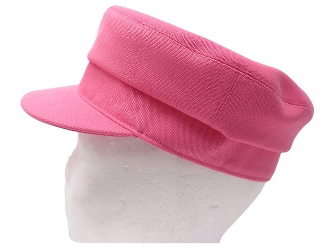 Hermès NUOVA HERMES GUILIETTA SEASHELL VAUBAN ROSE H241066N PINK CAP HAT Rosa - vista 5