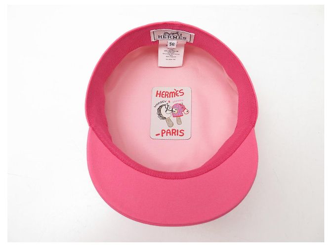 Hermès NUOVA HERMES GUILIETTA SEASHELL VAUBAN ROSE H241066N PINK CAP HAT Rosa - vista 7