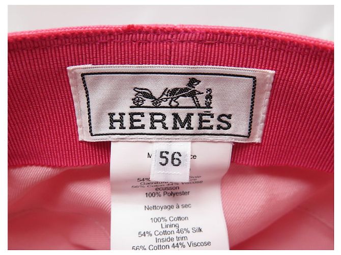 Hermès NUOVA HERMES GUILIETTA SEASHELL VAUBAN ROSE H241066N PINK CAP HAT Rosa - vista 9