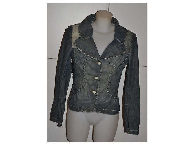 Veste en denim bleu Hugo Boss - vue 2