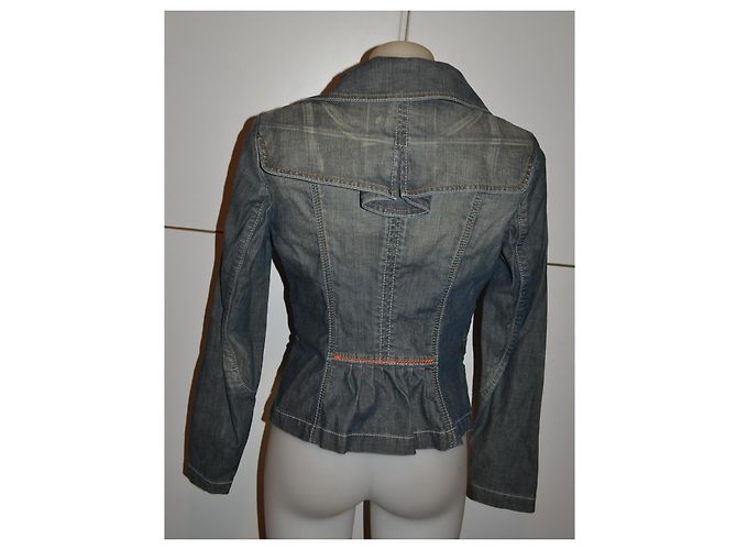 Veste en denim bleu Hugo Boss - vue 4