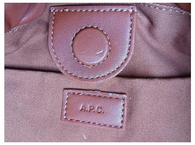 Apc Mala A.P.C. Ninon em eco-couro Marrom - vista 6