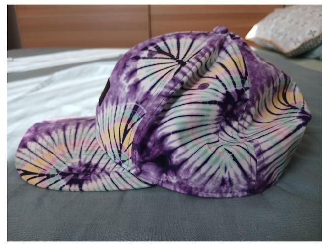 Boné Vans Tie-Dye Rosa Branco Verde Roxo Amarelo - vista 3
