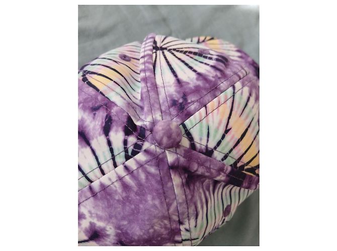 Boné Vans Tie-Dye Rosa Branco Verde Roxo Amarelo - vista 4