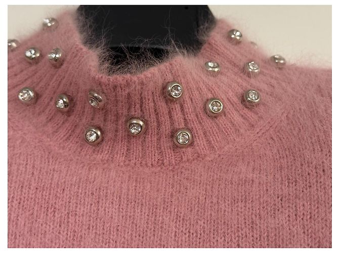 Tom Ford rosa Angora-Pullover mit Kristallen Pink - Ansicht 3