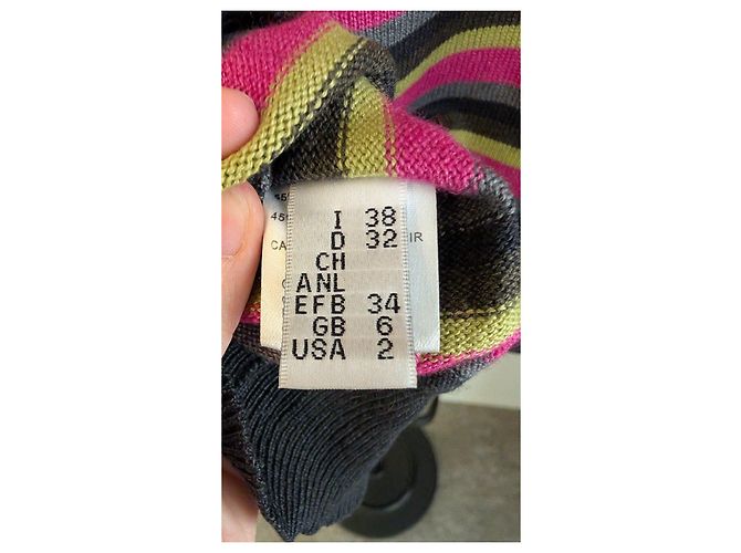 Missoni gestreifter Rollkragenpullover aus Seide und Kaschmir - Ansicht 5