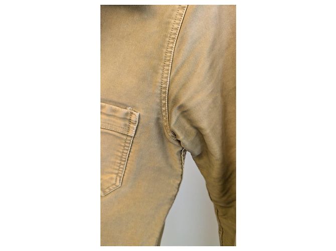 Le Mont Saint Michel Vintage Washed Arbeitsjacke Khaki - Ansicht 9