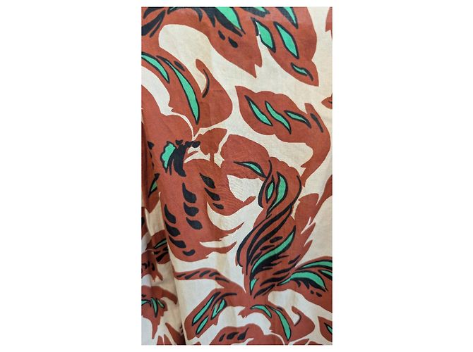 Soeur Maxikleid mit floralem Print Braun Schwarz Grün Roh - Ansicht 6