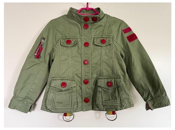 Christian Dior Kinderjacke aus Baumwolle in Grün - Ansicht 4