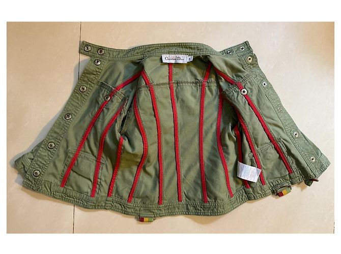 Christian Dior Kinderjacke aus Baumwolle in Grün - Ansicht 7