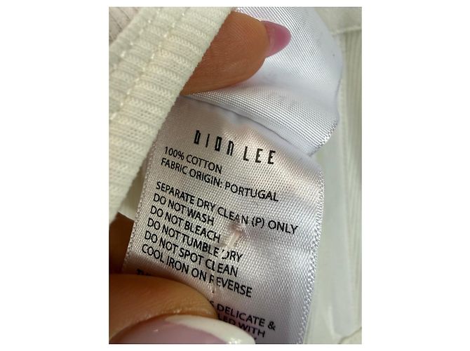 Autre Marque Top corset Dion Lee in cotone bianco con reggicalze - vista 4