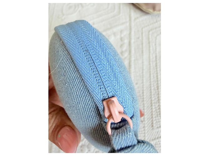 Chanel La Crème Main Denim Etui - Azurblau - Ansicht 10