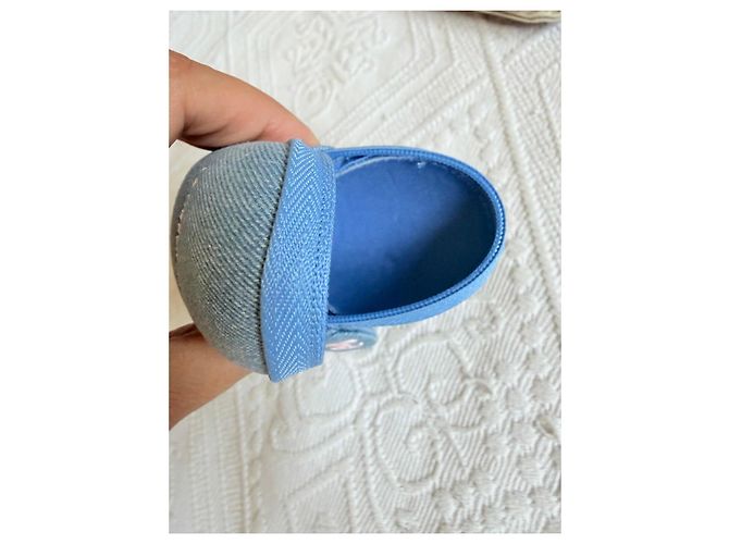Chanel La Crème Main Denim Etui - Azurblau - Ansicht 12